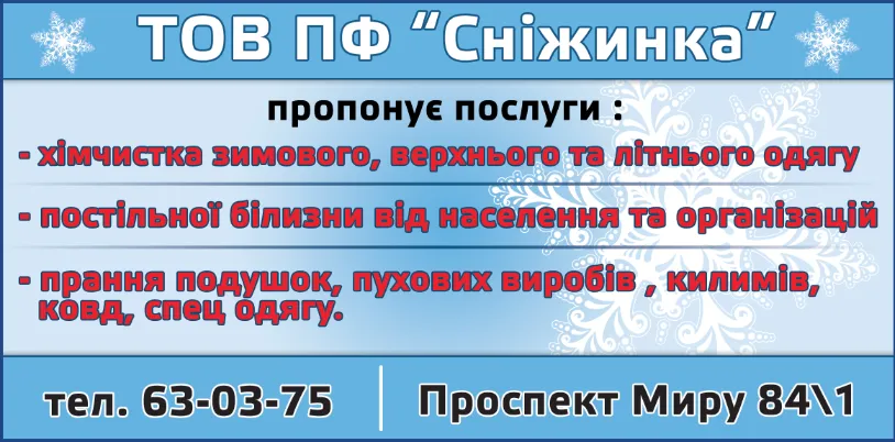 Сніжинка. Побутова фірма