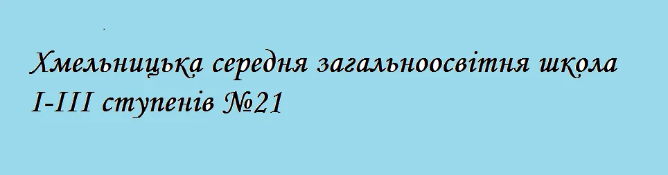 Хмельницька середня загальноосвітня школа (ЗОШ) І-ІІІ ступенів №21