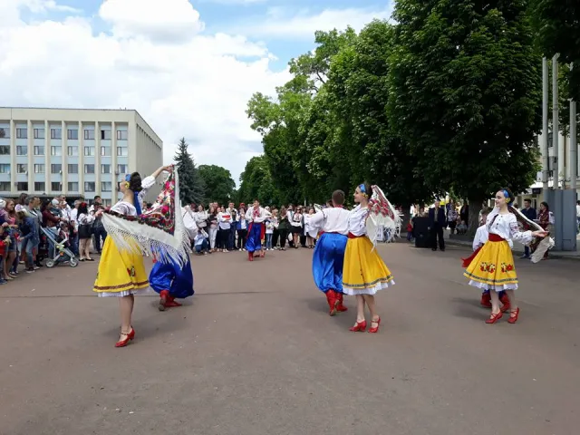 З нагоди Дня вишиванки хмельничани відтворили подільський орнамент — фото 3
