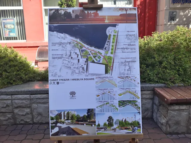 Пішохідний фонтан, скейт-парк та дитяча зона: яким буде «Hreblya Square» у Хмельницькому — фото 13