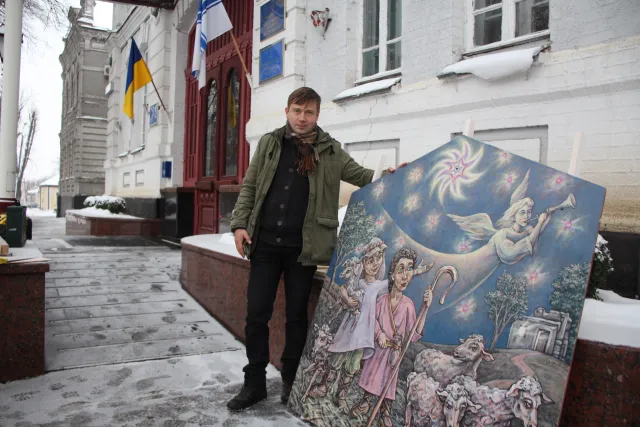 У центрі Хмельницького встановили різдвяний вертеп — фото 1